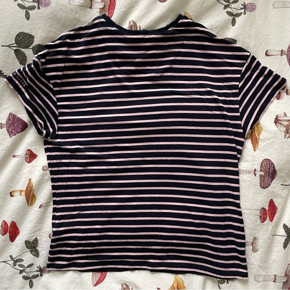 Ted Baker Striped Pink/Navy T-Shirt - Picture 3 of 5